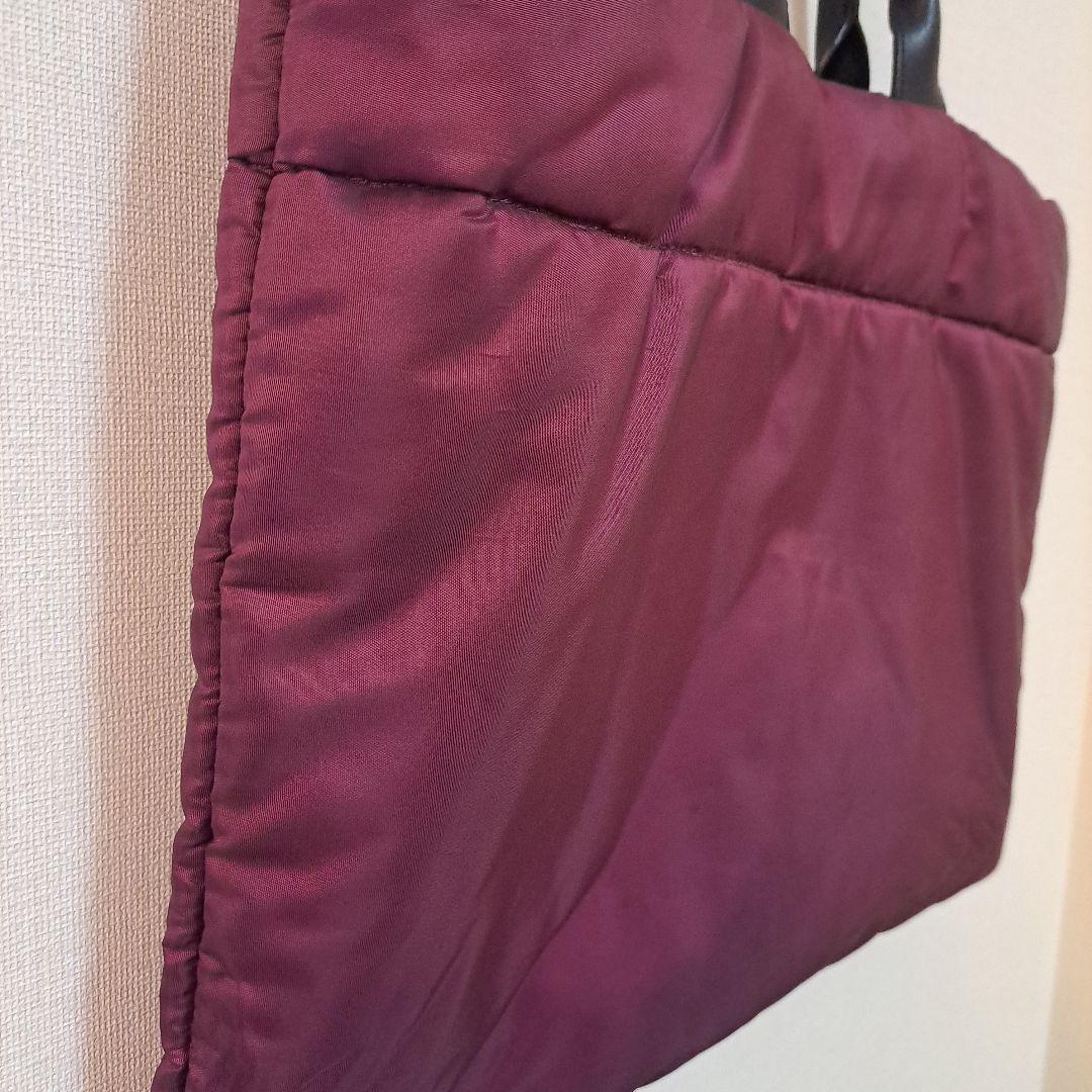 レア　トリコ コムデギャルソン トートバッグ キルティング ネイビー×パープル