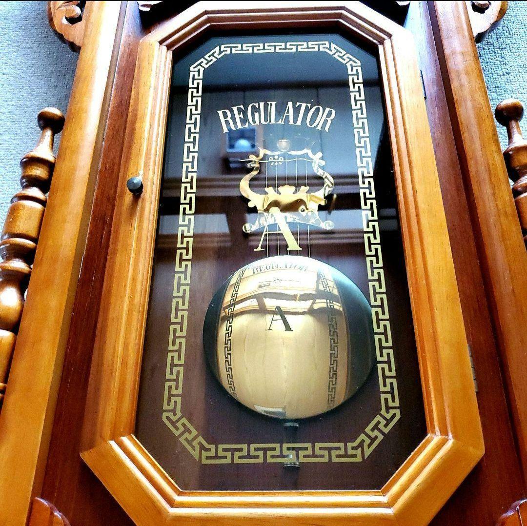 【アンティーク　レトロ】壁掛け時計　振り子時計