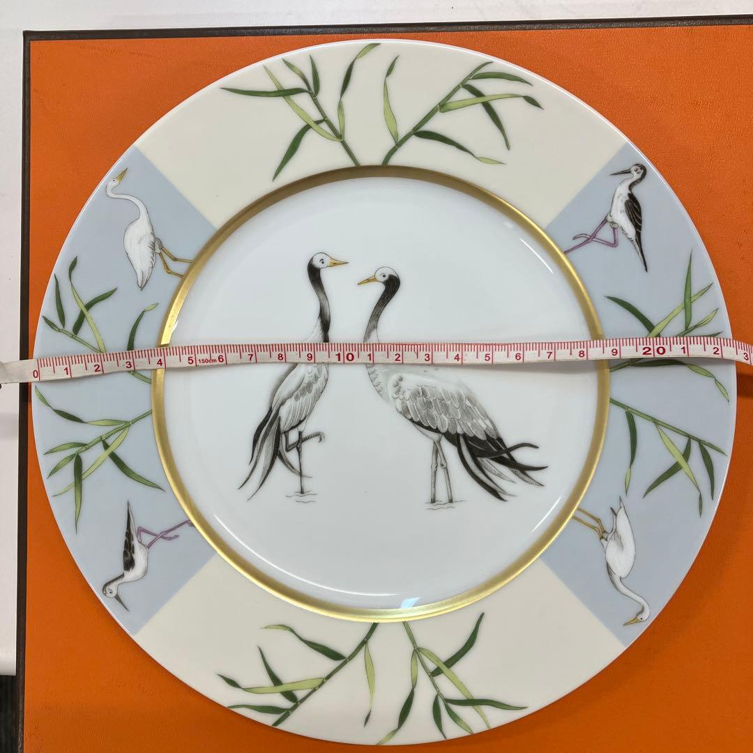 エルメス 鶴と竹の皿 専用箱付き