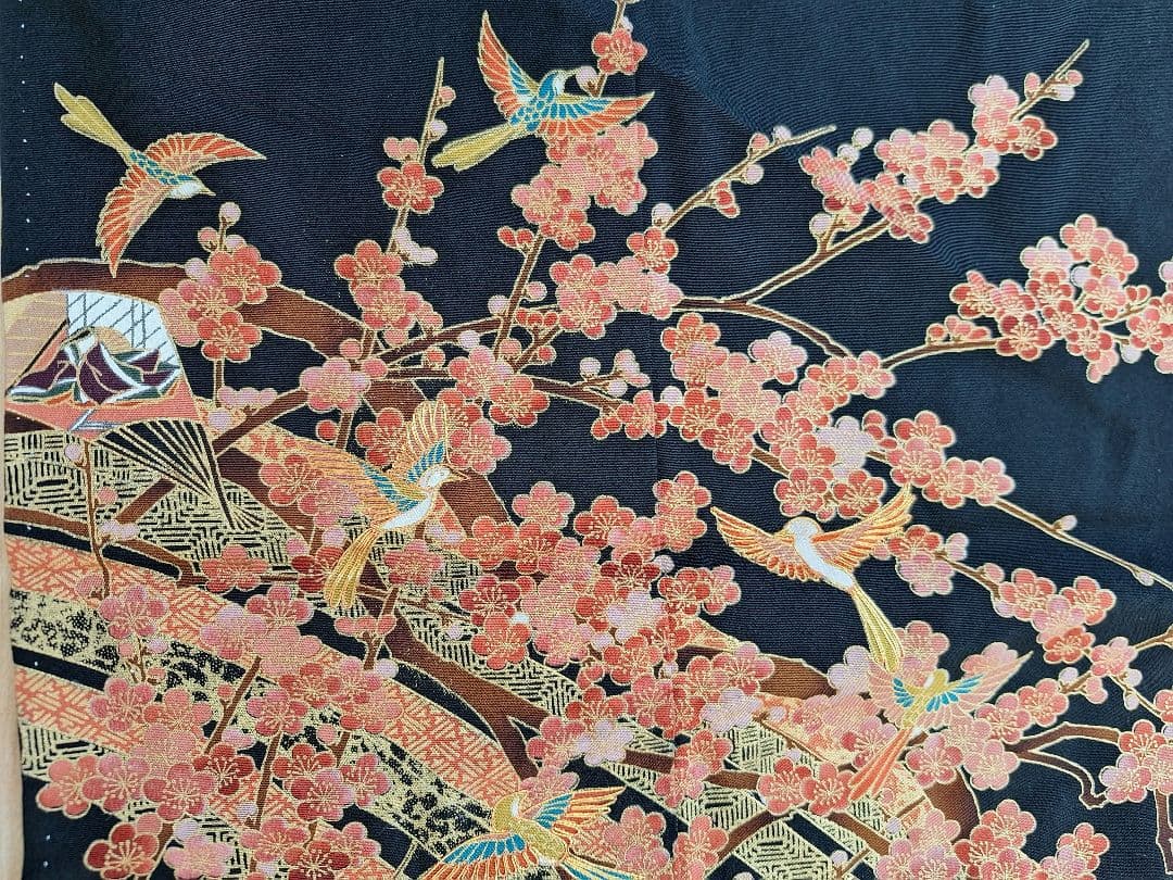 着物リメイクワンピース3702