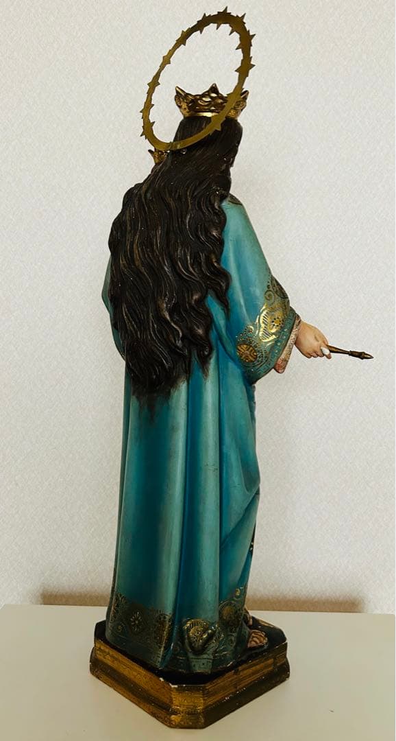 【超超希少】✞イエズス様を抱く聖母マリア像　宗教彫刻　アンティーク