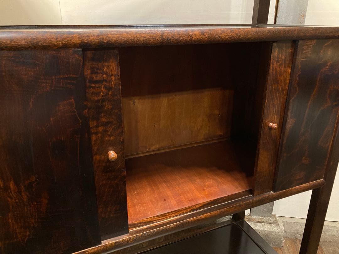 松本民芸家具 506型 朝鮮棚 ミズメザクラ 茶棚 飾り棚 李朝 アンティーク