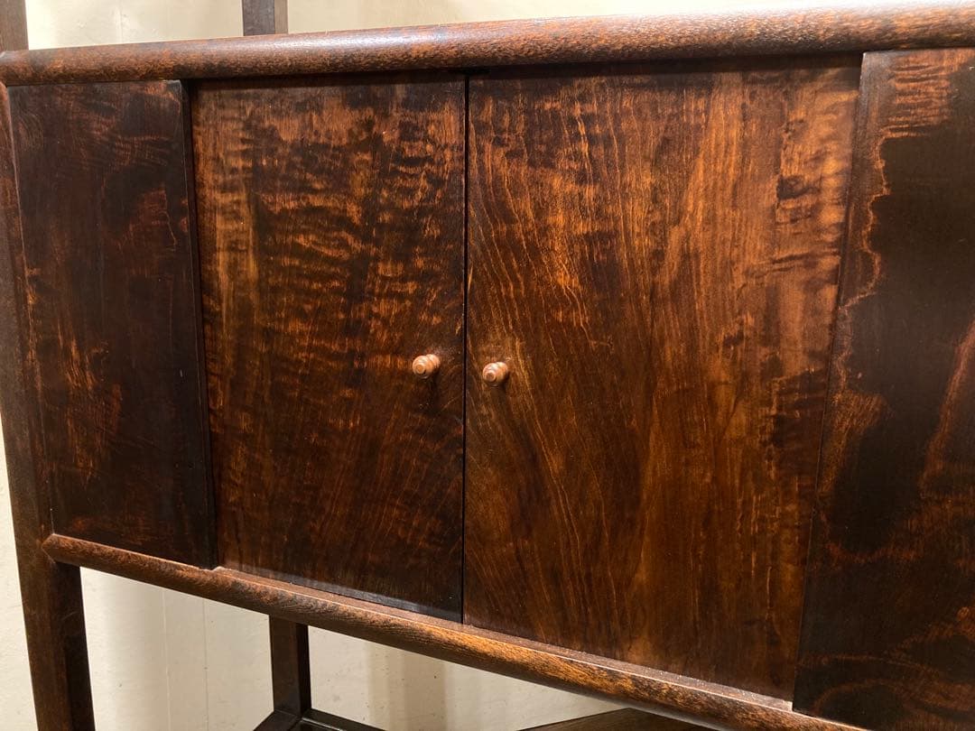 松本民芸家具 506型 朝鮮棚 ミズメザクラ 茶棚 飾り棚 李朝 アンティーク