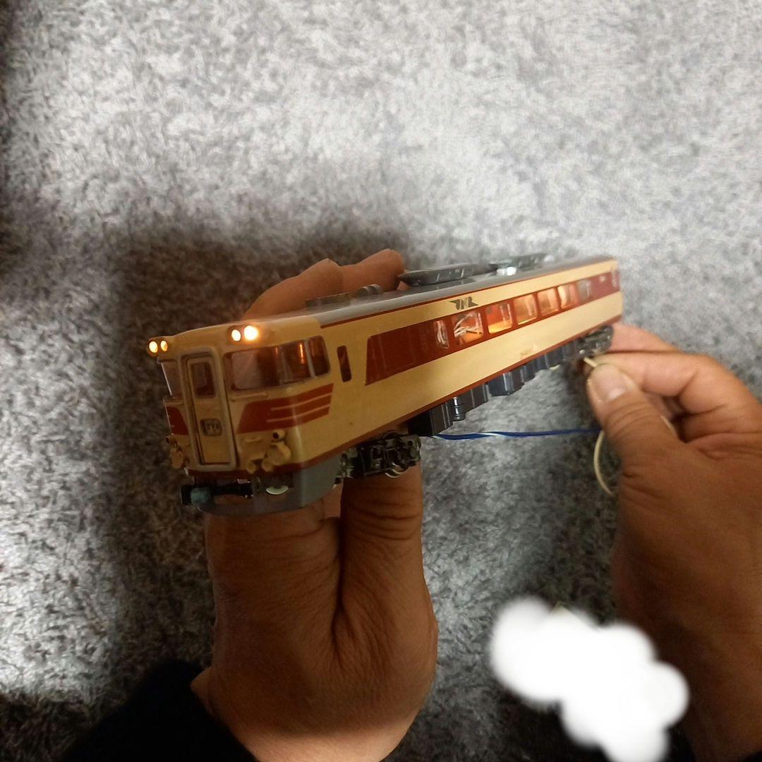 鉄道模型HOゲージ キハ82 1M カツミ模型店製品　塗装済キット組2両元箱有