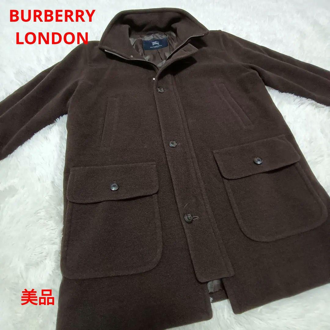 美品✨️BURBERRY LONDON　ウールコートアンゴラ混　XL　大きめ