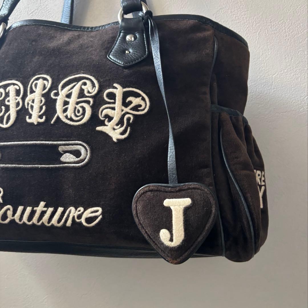 メ*6様 Juicy Couture ベロア トートバッグ ブラウン archi