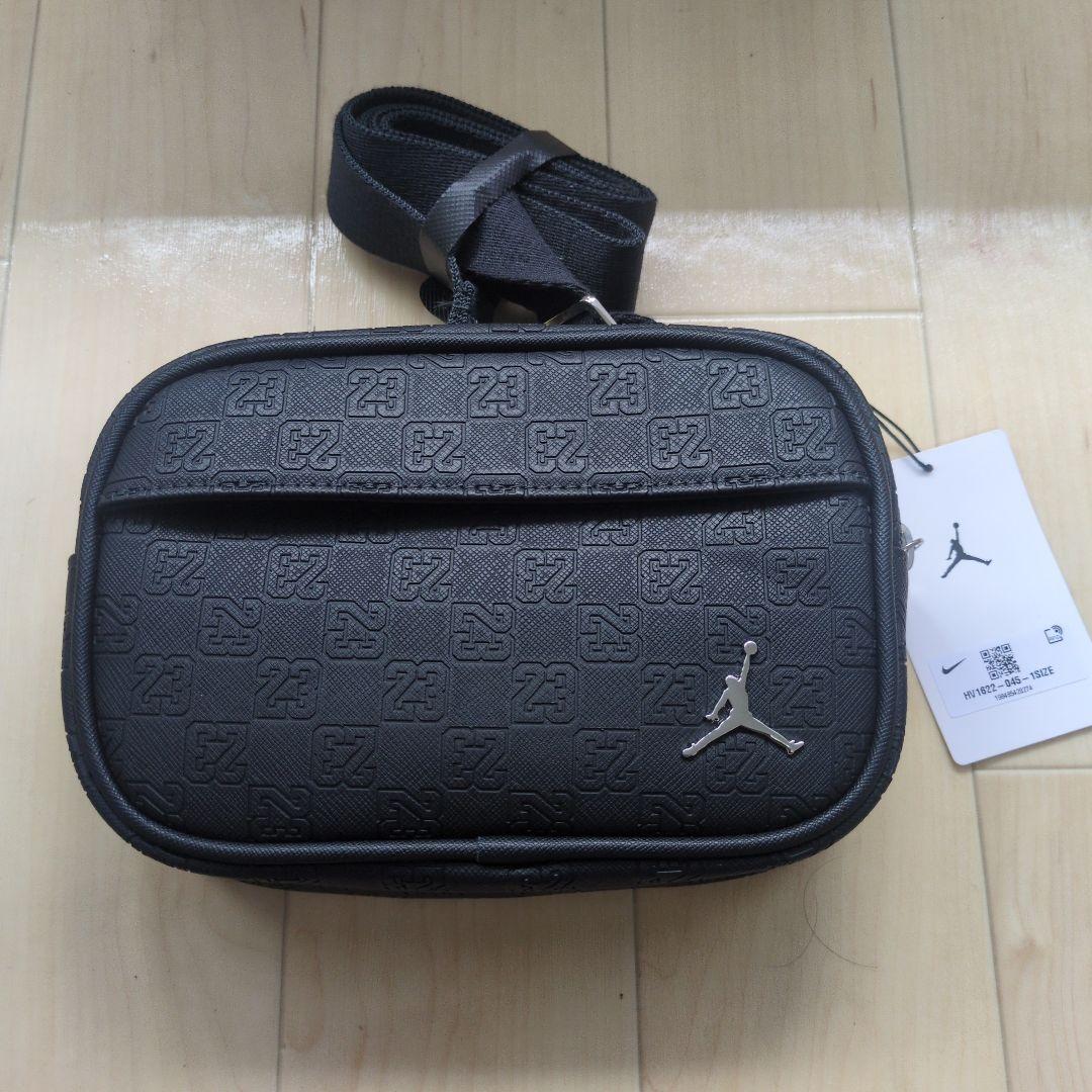 JORDANジョーダン カメラバッグ モノグラム黒ショルダーポーチNIKEナイキ