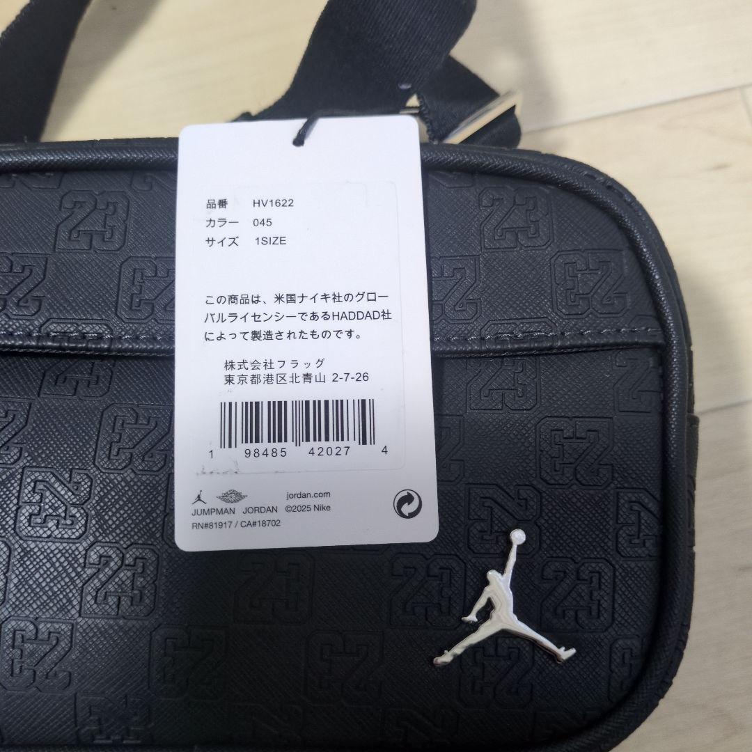 JORDANジョーダン カメラバッグ モノグラム黒ショルダーポーチNIKEナイキ