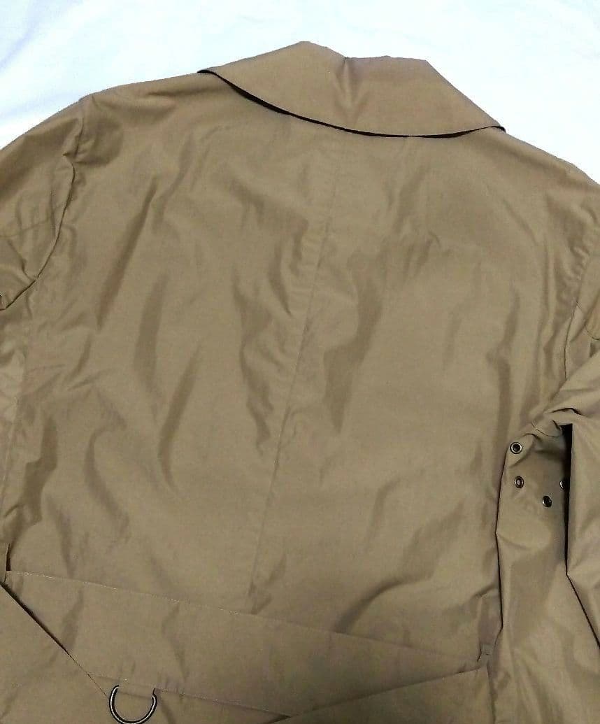 マッキントッシュ ロンドン ナイロンコート カーキ バックル チェック柄　L