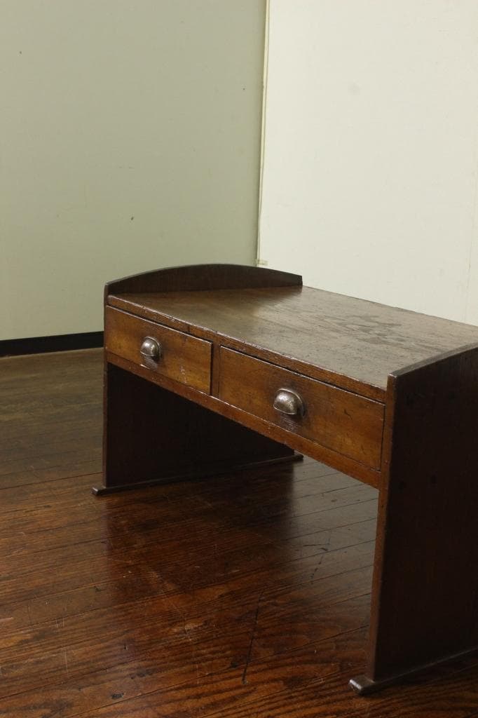 味のある文机！抽斗3杯！座敷机/ローボード/テレビ台/店舗/座卓ちゃぶ台テーブル