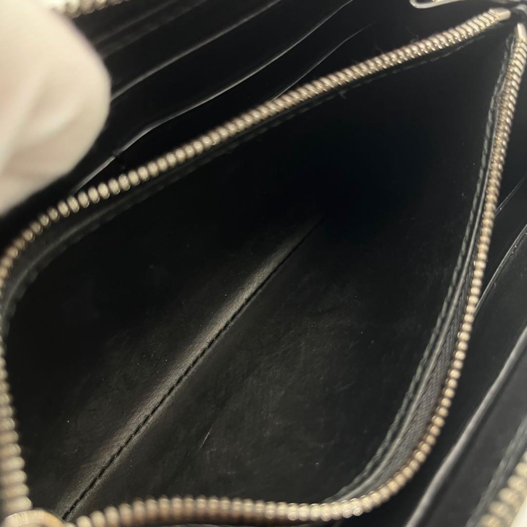 美品■ベルルッティ　カリグラフィー　ラウンドジップ　ロングウォレット　ネイビー