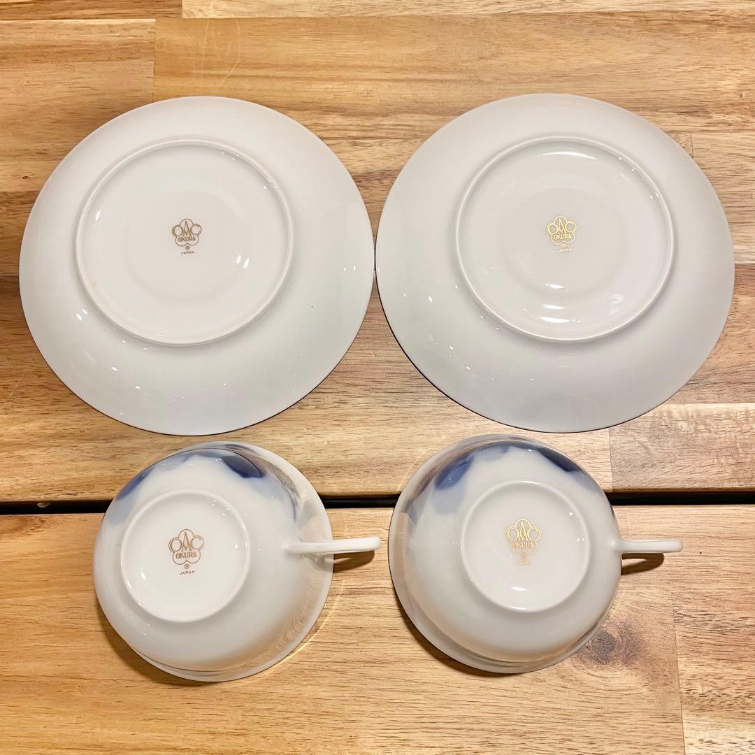 【美品】大倉陶園　ノリタケ　ブルーローズセット　食器