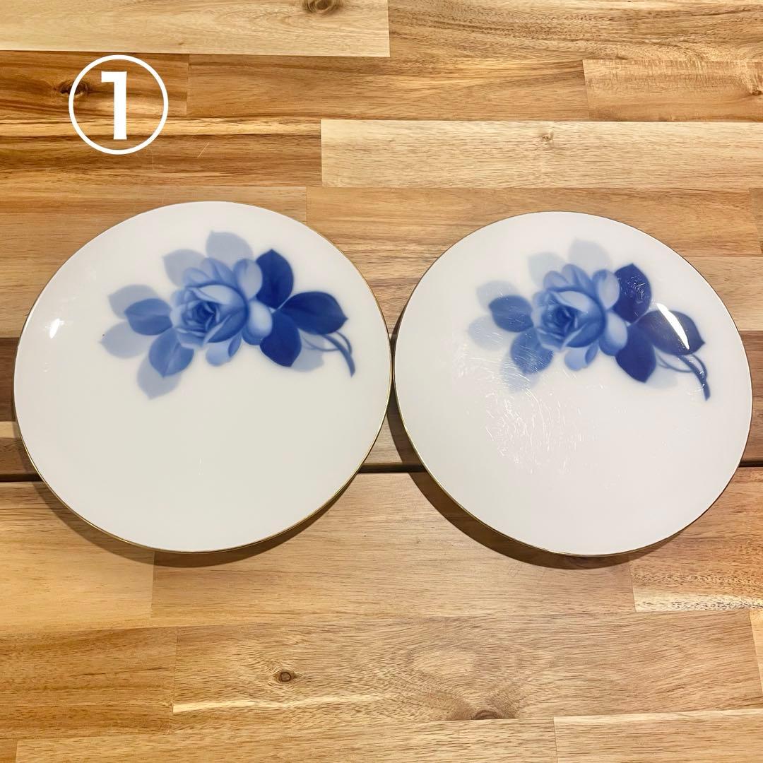 【美品】大倉陶園　ノリタケ　ブルーローズセット　食器