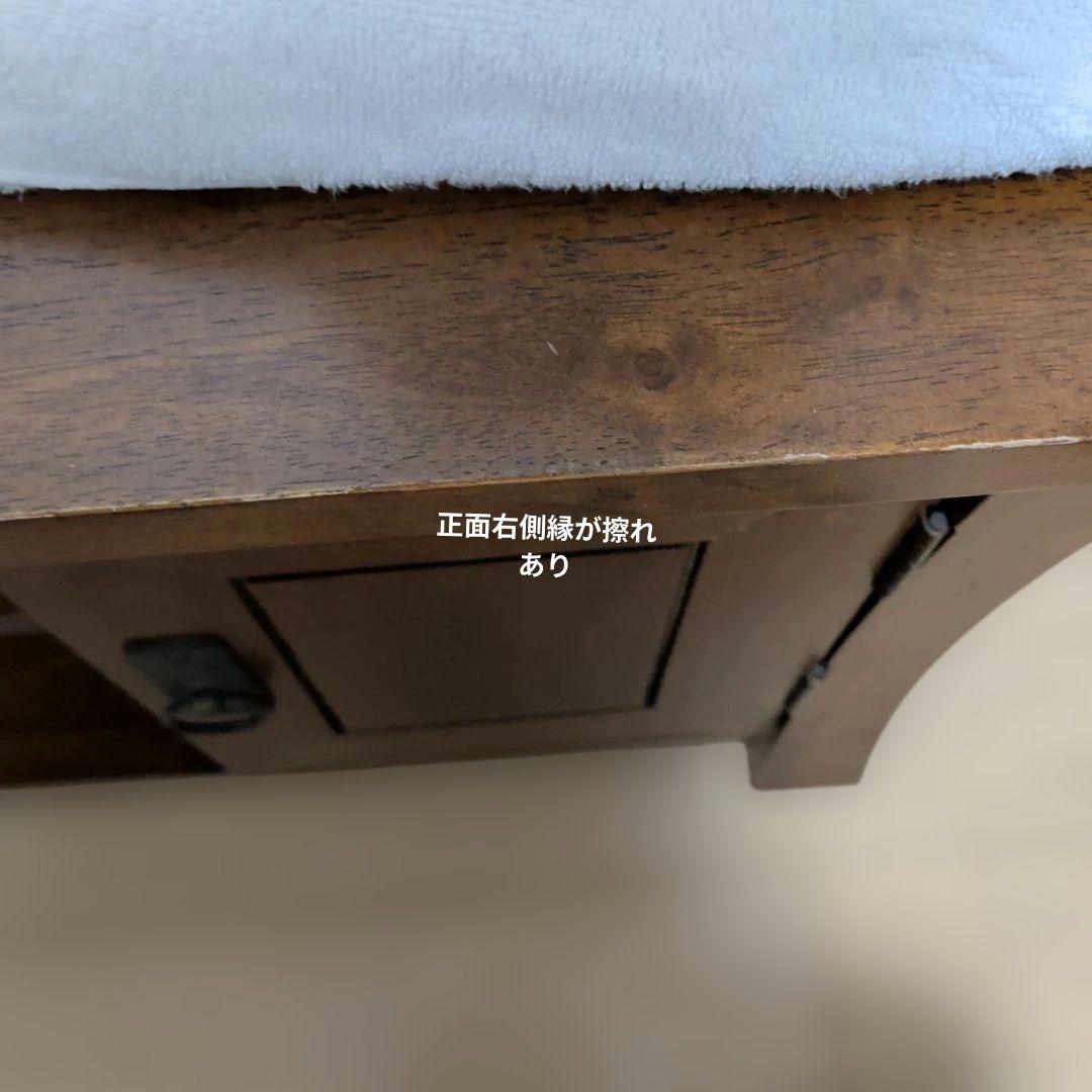 木製テレビ台 収納付き アジアンテイスト（送料込）