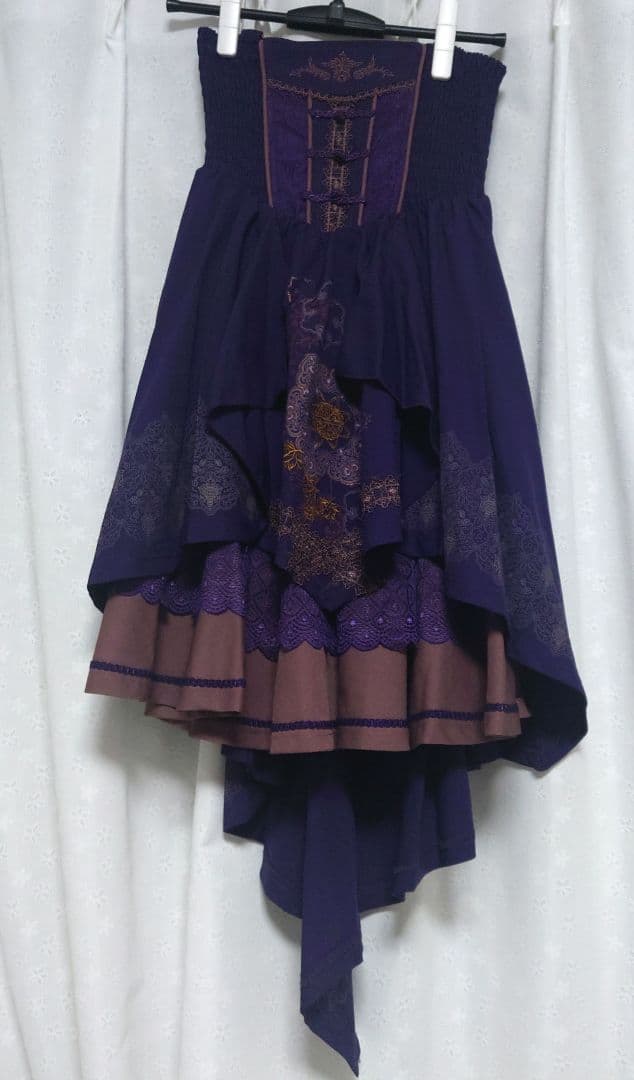 OZZON チャイナフィッシュテールスカート（紫）