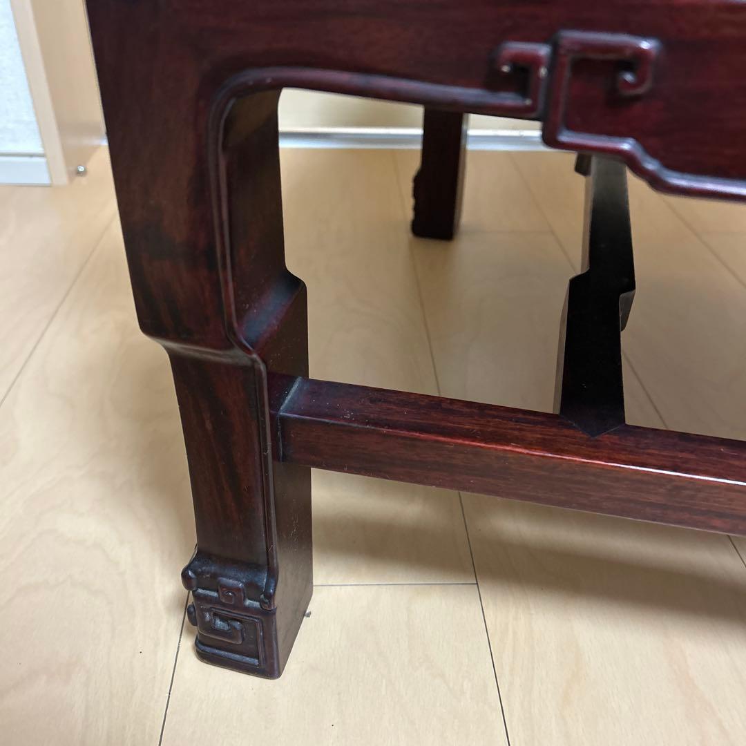 ①希少✨中国美術 唐木家具 アームチェア 椅子 無垢材 民藝 最高級