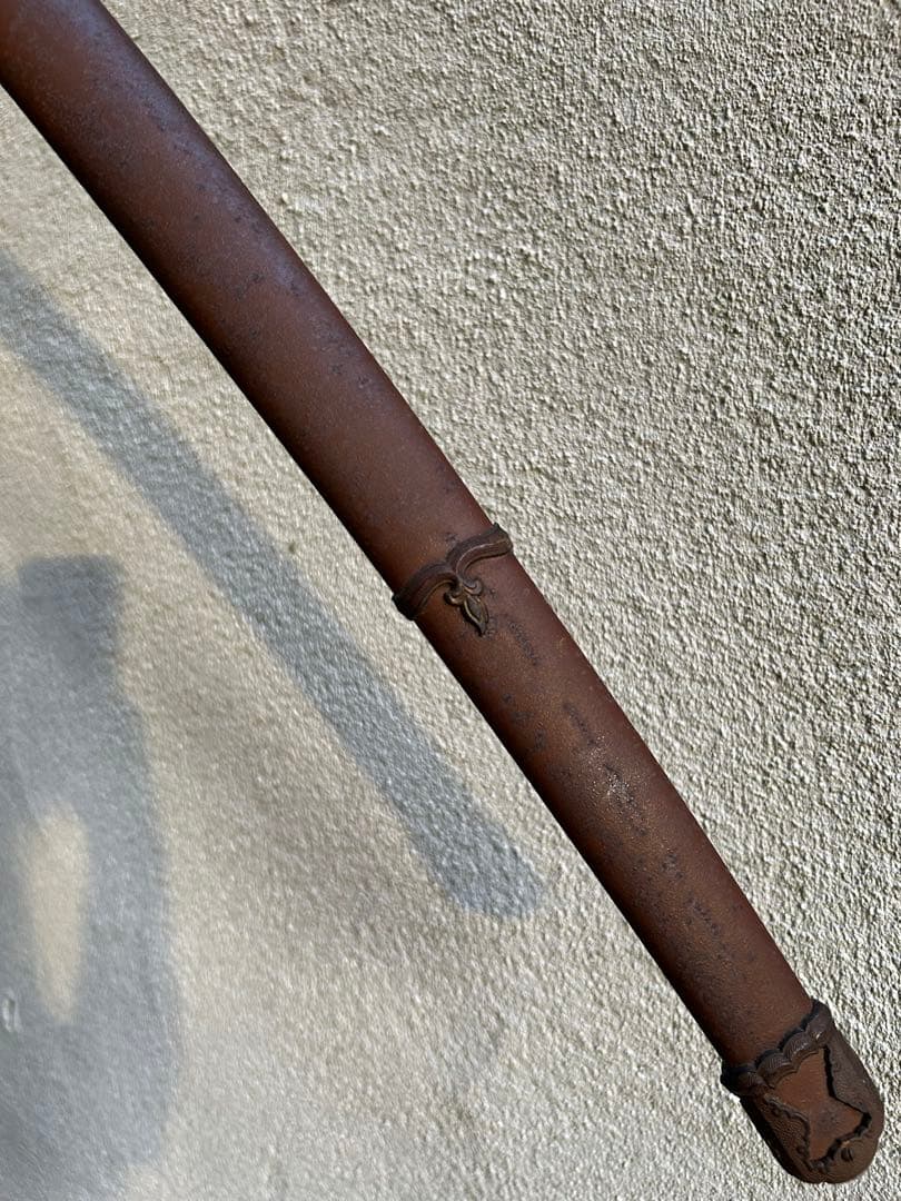軍刀　鉄鞘　竹光　拵え　日本刀　模造刀　日本軍　　指揮刀 全長100.5cm