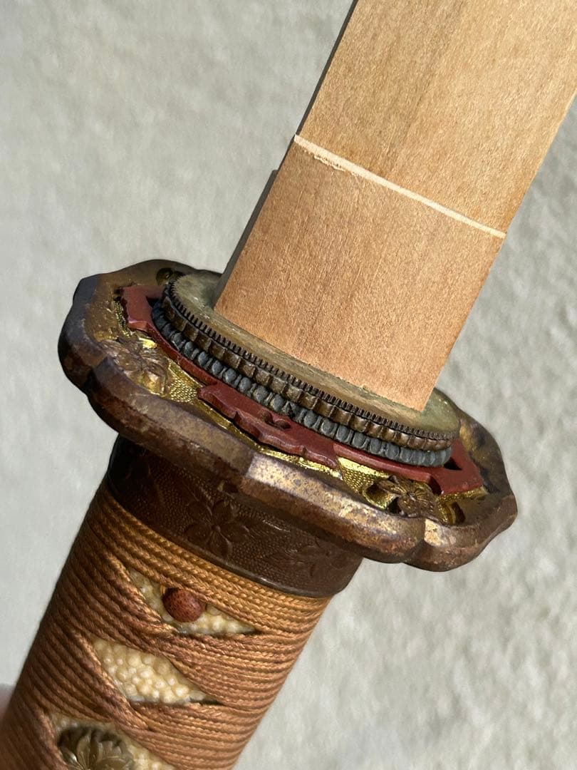 軍刀　鉄鞘　竹光　拵え　日本刀　模造刀　日本軍　　指揮刀 全長100.5cm