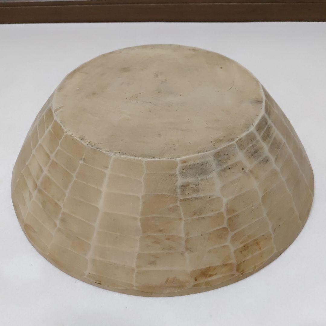 天然木 こね鉢 職人手彫り 捏ね鉢 無垢材 くり抜き 木地仕上げ 　送料無料