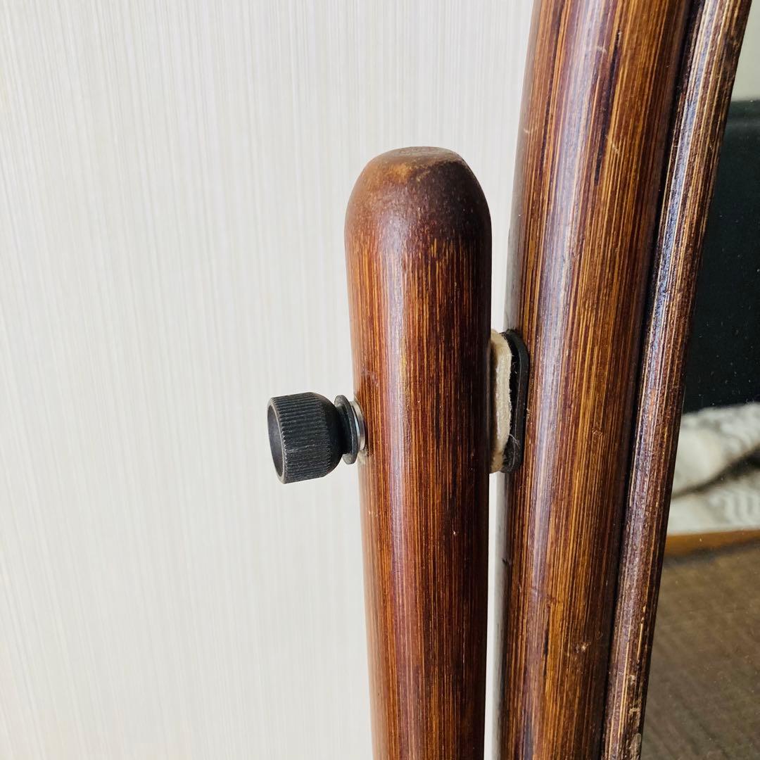 ヴィンテージ レトロ ラタン ミラー付きドレッサー アーチ型ドレッサー・鏡台