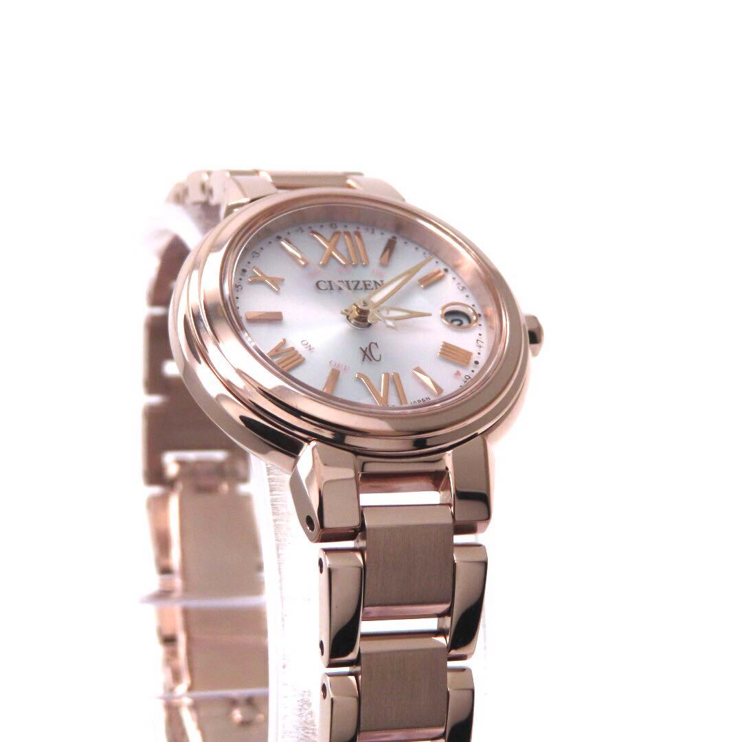 ☆極美品 ES9435 51A クロスシー 電波ソーラー シチズン 時計 ピンク