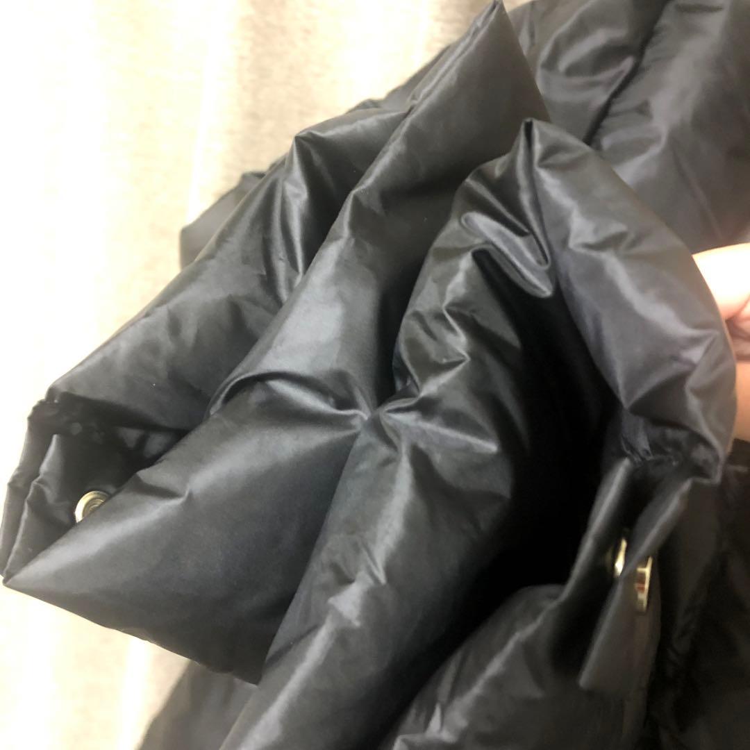 美品✨ドゥクラッセダウンジャケット艶AirダウンスタンドカラーコートXL大きめ黒