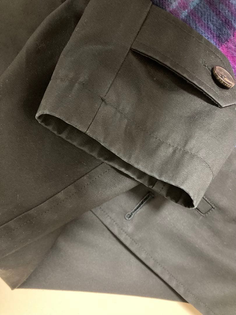 GRENFELL ウールライナー ステンカラーコート ブラック　40