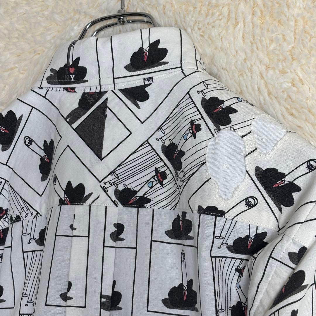 ✮M　長袖シャツ　ナンバーナイン　宮下期　アーカイブ期　アート　世界観　日本製✮