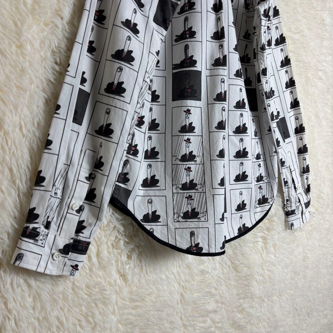 ✮M　長袖シャツ　ナンバーナイン　宮下期　アーカイブ期　アート　世界観　日本製✮