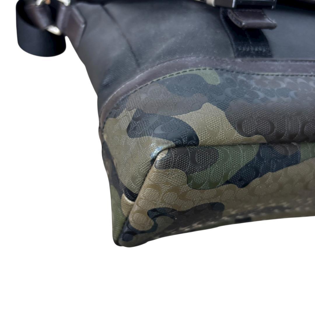 【COACH】メッセンジャーバッグ ブラック カモフラージュ メンズ