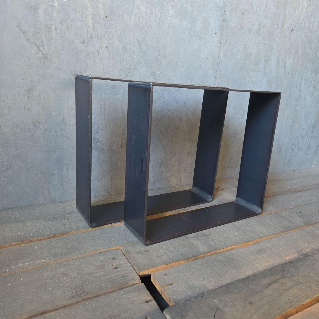 テーブル脚 　アイアン家具 鉄脚 アイアン脚　アイアンレッグ　黒皮鉄　無骨