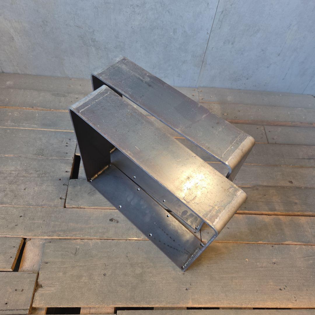 テーブル脚 　アイアン家具 鉄脚 アイアン脚　アイアンレッグ　黒皮鉄　無骨