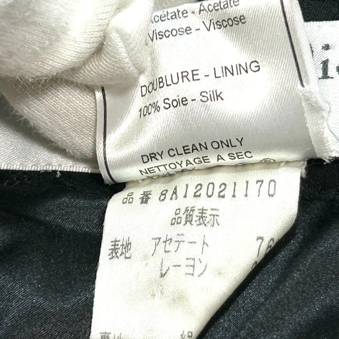 クリスチャンディオール　ガリアーノ期　　ジャケット　総柄　黒　チェスターコート