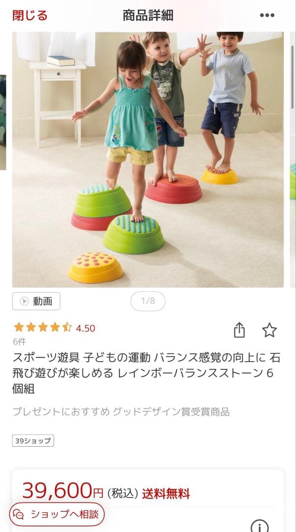 ‼️お値下げ‼️体操　レインボーバランスストーン　収納袋付き　weplay 正規品