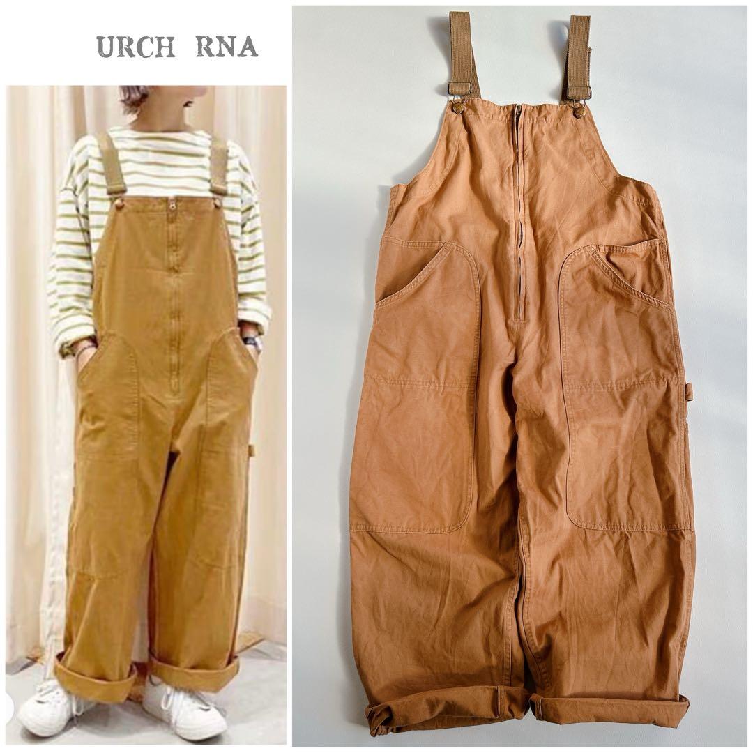 URCH RNA ⿻ フレンチ ワークサロペット パンツ カジュアル ナチュラル