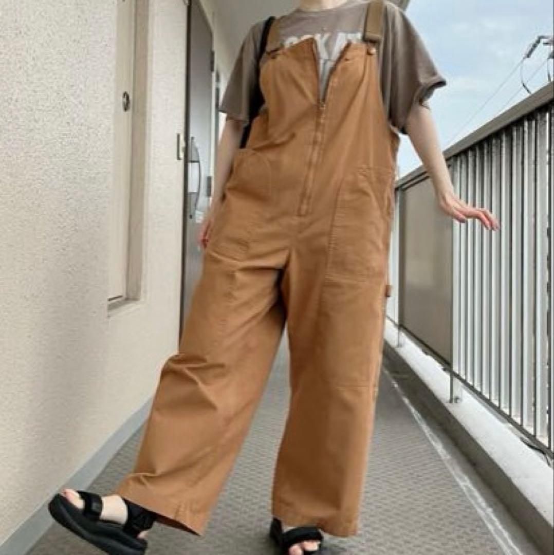 URCH RNA ⿻ フレンチ ワークサロペット パンツ カジュアル ナチュラル