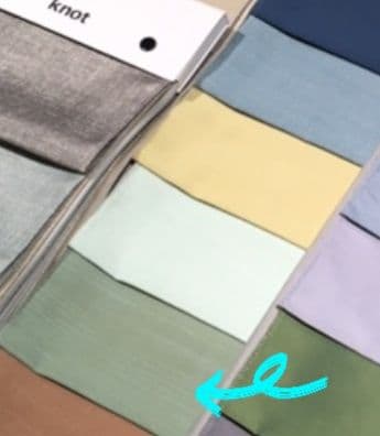 ★【美品】絶妙カラーの裏地付きカーテン ACTUS/グリーン①★