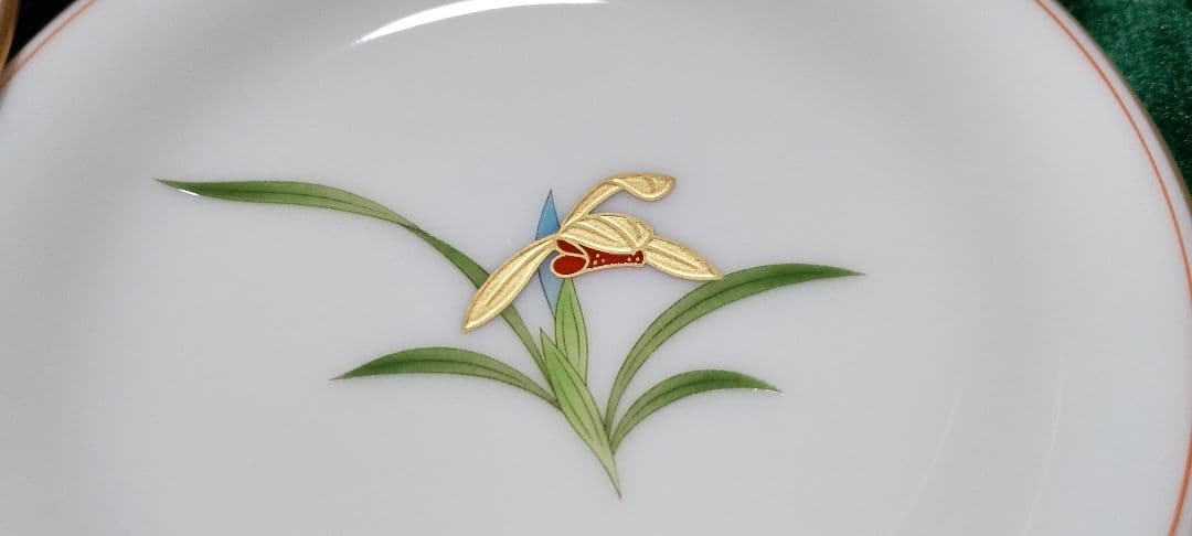 有田焼香蘭社の花柄皿5枚セット