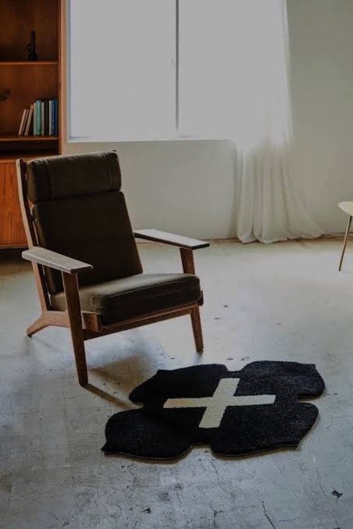 【新品未使用】GAKKIN／HANABATSU／RUG／BLACK