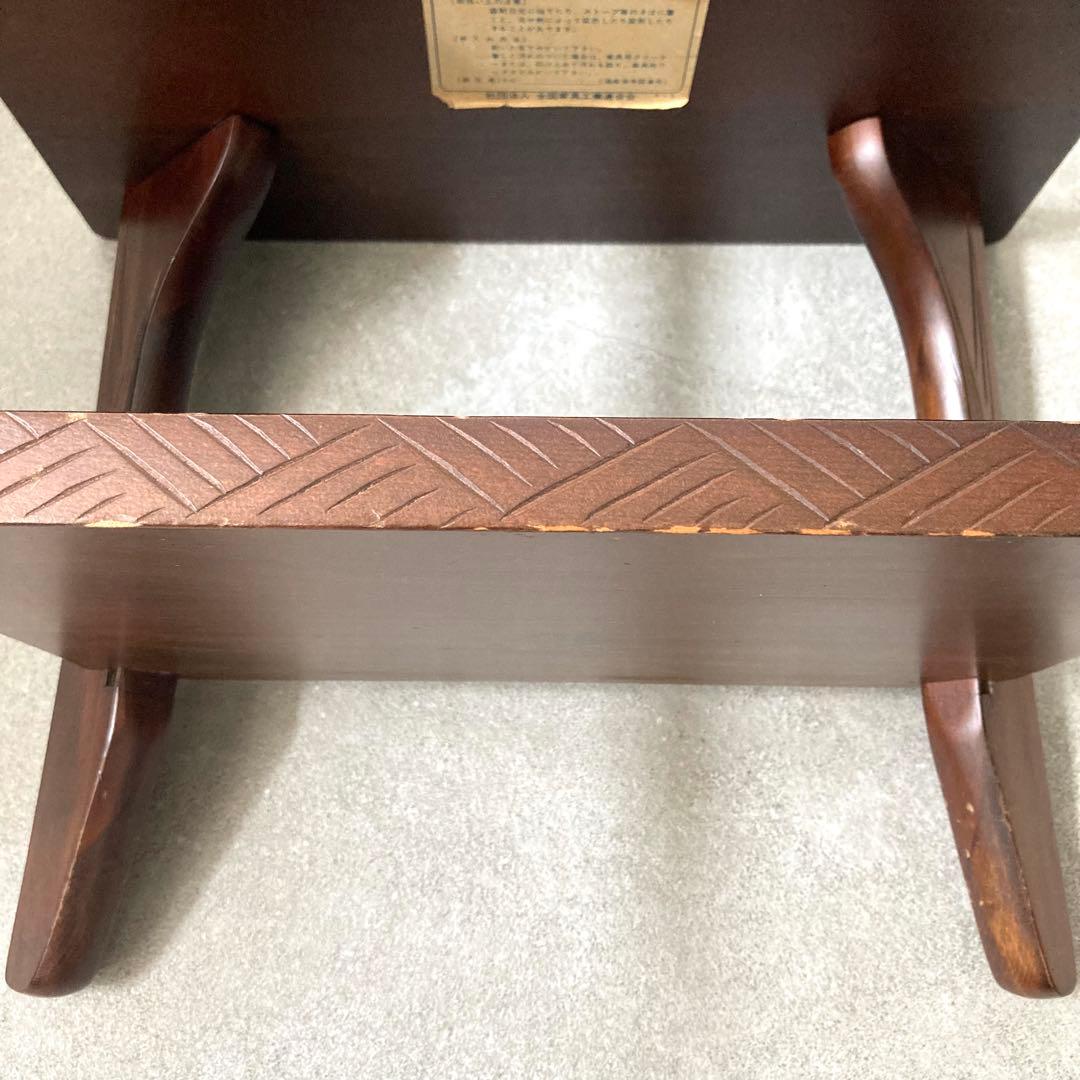 伝統工芸 日光彫り サイドテーブル 花台 飾り台 和家具 軽井沢彫 ヴィンテージ