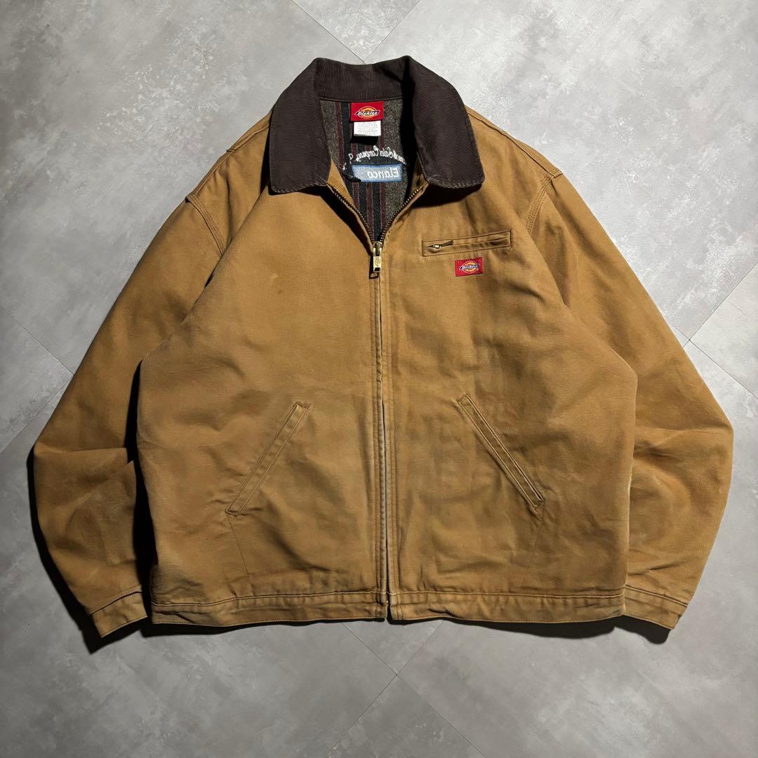 90s- Dickies ディッキーズ　デトロイトジャケット　キャメル　フェード