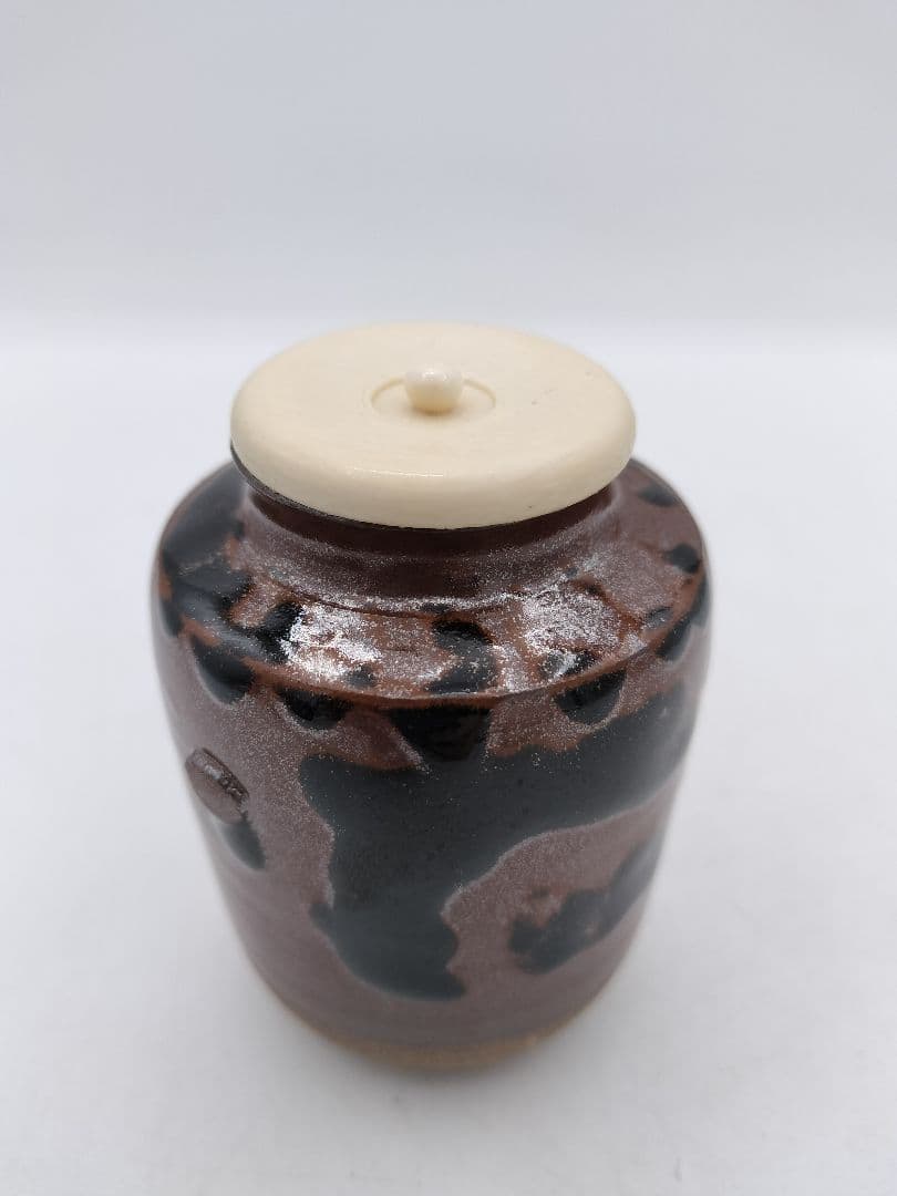 c532 【新品・未使用】茶入 中興名物写 三輪山 田中忠幸 木箱 茶道具