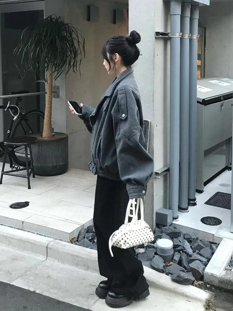 emmy オーバーサイズライダースコート