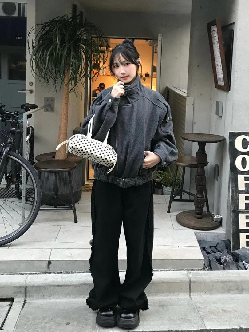 emmy オーバーサイズライダースコート