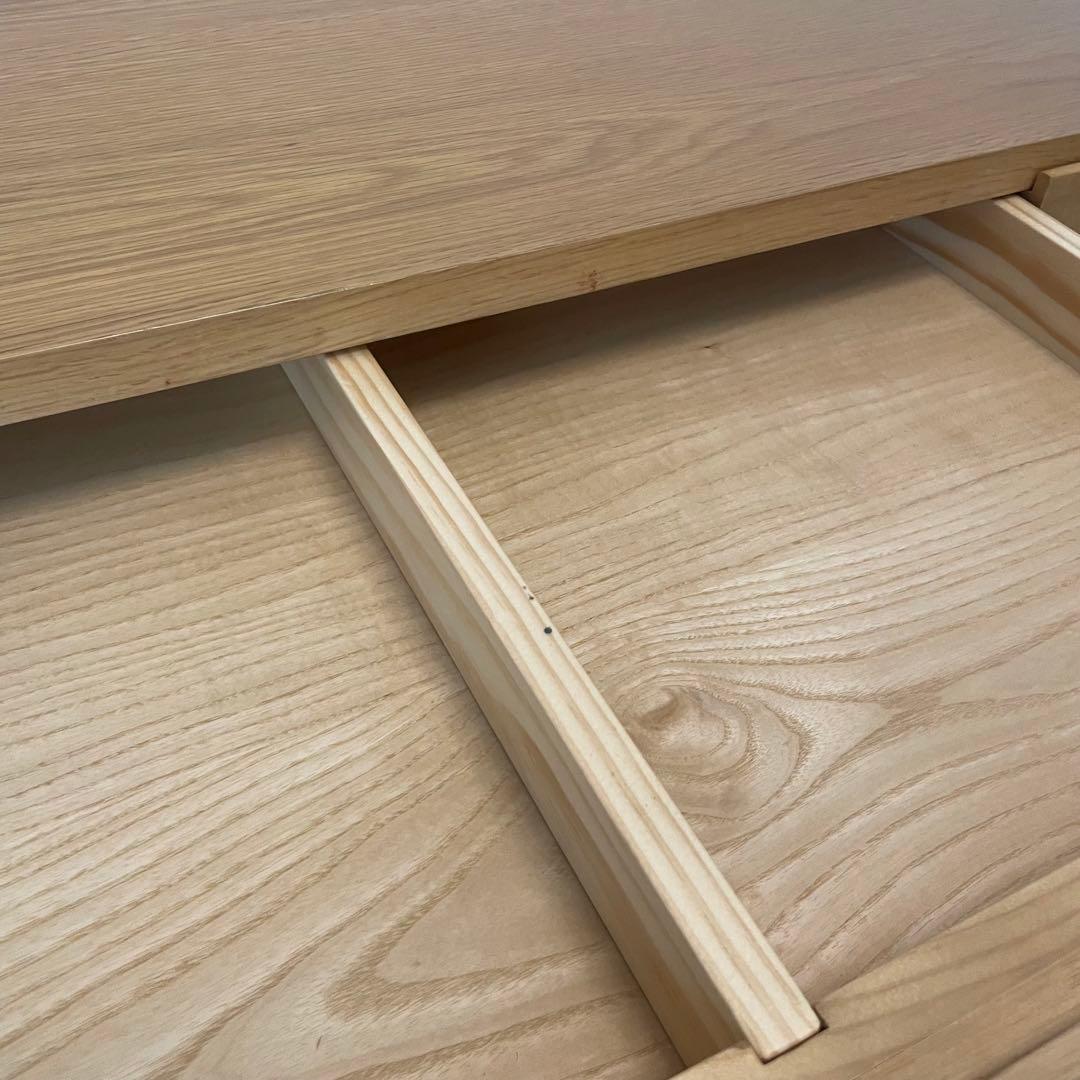 【BELLMAISON】引出し付き ローテーブル ナチュラル