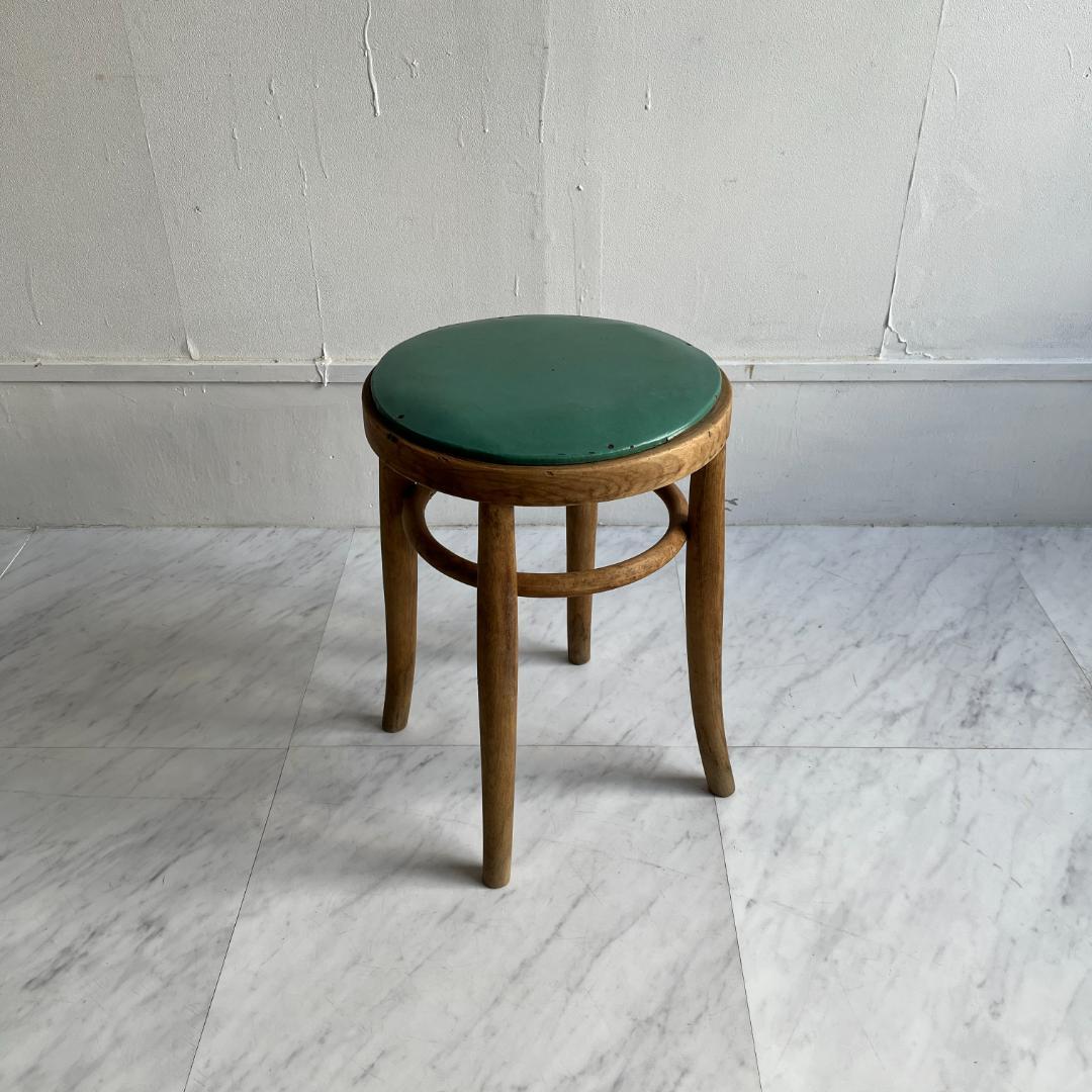 希少 ヴィンテージ レトロ 古い椅子 秋田木工 スツール 木製スツール