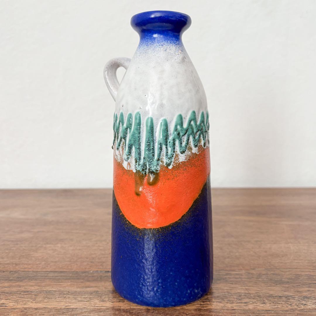 【東ドイツ Strehlaのジャグ花瓶】ミッドセンチュリー 384