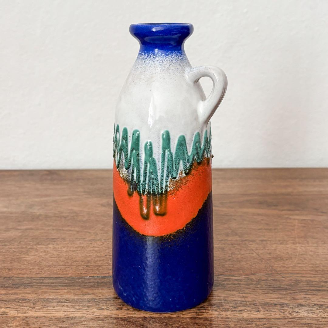 【東ドイツ Strehlaのジャグ花瓶】ミッドセンチュリー 384