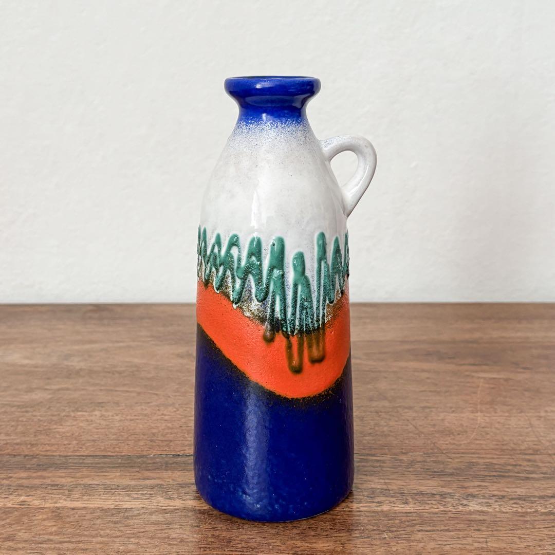 【東ドイツ Strehlaのジャグ花瓶】ミッドセンチュリー 384