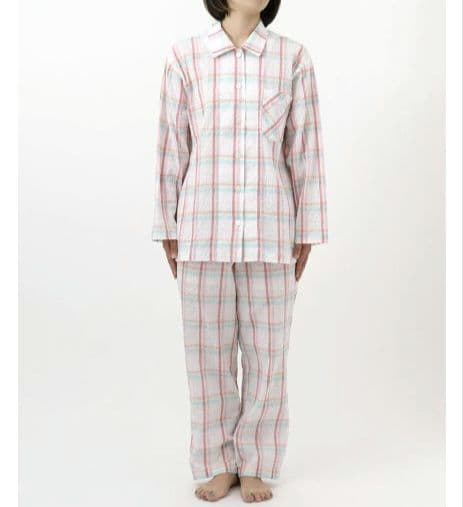 新品タグ付き 睡眠科学 ワコール パジャマ ルームウェア チェック 春夏 L